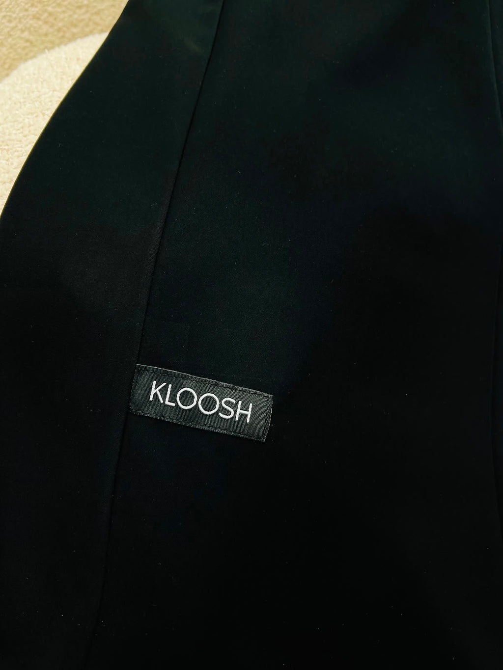 Kloosh Abayas | Celestial Bloom Premium Black Abaya with Copper Floral Hand Embellishments